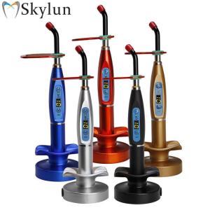 Wholesale bleaching light: Teeth Bleaching System Dental LED Curing Light Colorful Light Cure Cordless Dental LED Curing Machin