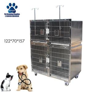 Wholesale pet cage: Stainless Steel Veterinary Cage Banks for PET Care Center or Animal Hospitals