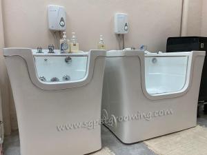 Wholesale massage bathtub: PET Spa Bathtub for Dog/Cat Wash with Microbubble,Ozone,Bubble,LED Light From China Manufacture