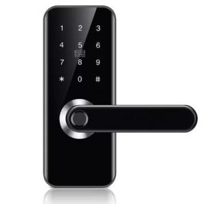 Wholesale security smart card: Black Bluetooth Smart Door Lock / Fingerprint Door Lock