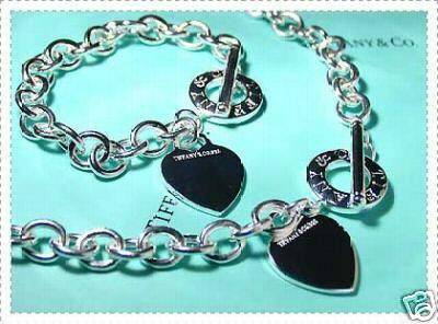 tiffany and co toggle heart necklace and bracelet set
