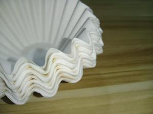 Wholesale coffee filter paper: 155*45 Cake Cup Filter Paper Bowl Origami Coffee Filter Paper