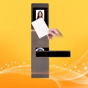Wholesale fingerprint safe: Zinc Alloy Hotel Swipe Card Door Locks , Electronic Card Door Lock System