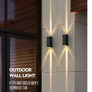 Wholesale down light: Up and Down LED Wall Lamp Outdoor Waterproof IP65 Interior Wall Light Garden Lights Aluminum Corrido