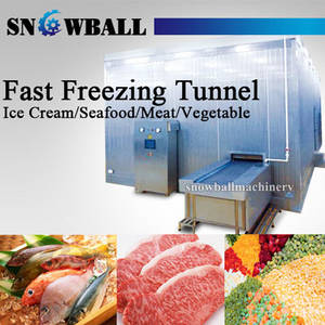 Wholesale Food Processing Machinery: High Quality and Hot Sale Stainless Steel Food Quick Freeze Tunnel Machine