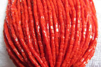 Natural Coral Beads, Cube Shape, 2-4mm