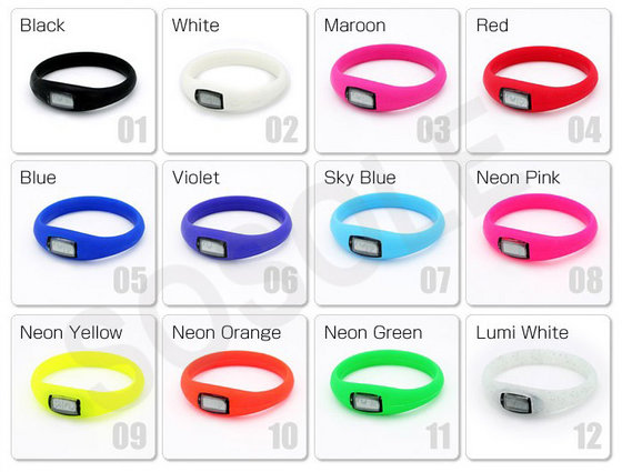 Silicone Negative Ion Sports Watches 