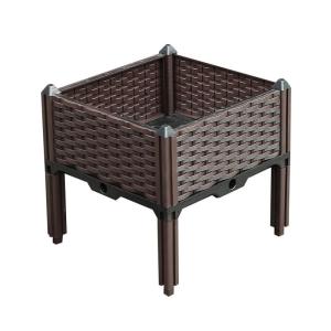 Wholesale water stop: SOGA 40cm Raised Planter Box Vegetable Herb Flower Outdoor Plastic Plants Garden Bed with Legs