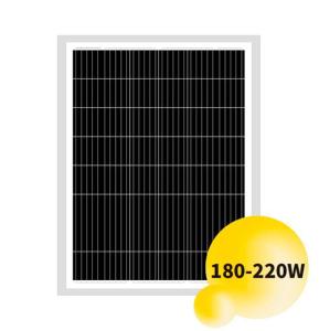 Wholesale solar cable: 180W-220W Poly Solar Panel with 48 Pieces Solar Cells