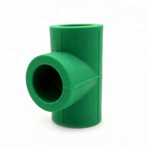 Wholesale equal tee: Factory Price Green DIN8077 PPR Pipe Fitting Equal Tee