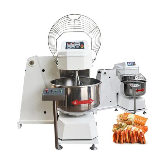 Self Tipping Double Speeds Spiral Bakery Dough Kneader Factory Price Bread
