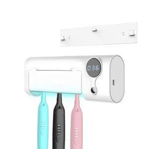Wholesale toothbrush sanitizer: Electric Toothbrush Charger Holder Plastic Rack Stander White Covered Bathroom