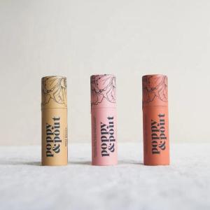 Wholesale balm: CMYK 4 Color Offset Printing Deodorant Stick Container Push Up Kraft Paper Tube for Lip Balm