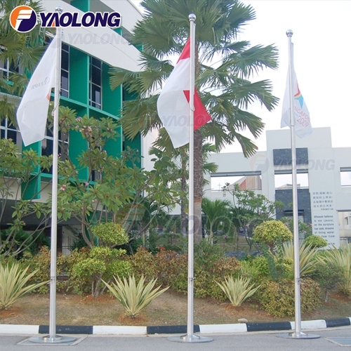 Hot Sale Aluminum Stainless Steel Satin Brush Flag Banner Stand