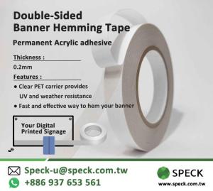 Wholesale Packing Sealing Adhesive Tapes: Banner Hemming Tape Double Sided PET Tape