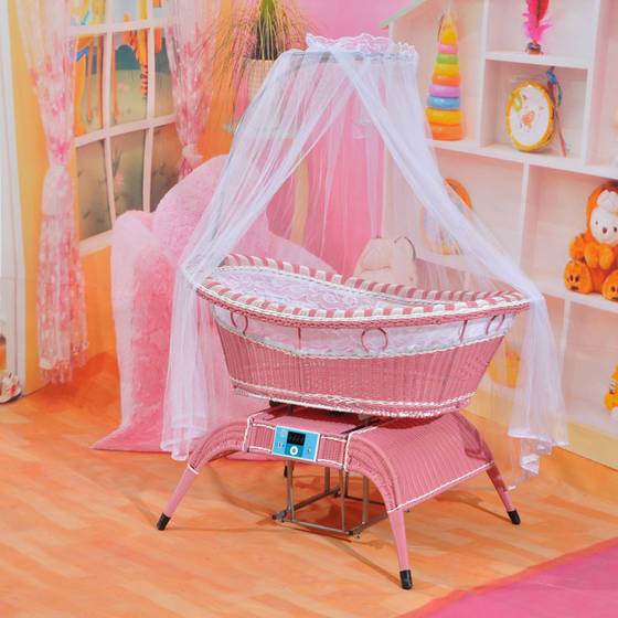 baby cot and swing