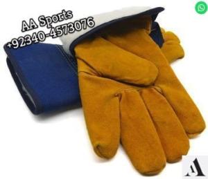 Wholesale driver glove: SAFETY Germany Cable Construction  WORKING GLVOES  COW SPLIT LEATHER Safe Hand Electircal Dress Cow