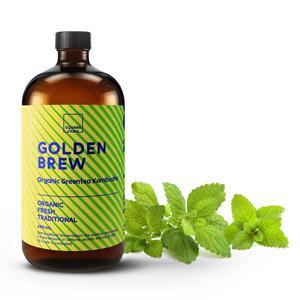 Wholesale cold press: Goldenbrew Organic Greentea Kombucha -Lemon Balm