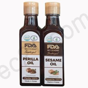 Wholesale cold press: Korean Cold Pressed Premium Extra Virgin  Perilla & Sesame Oil