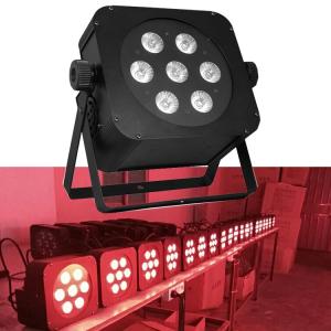 Wholesale party light: Uplighting 7X15W RGBWA 5in1 Slim Flat LED Par American Dj Lights for Wedding Party