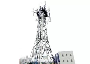 Wholesale lattice transmission tower: 70m High Angular Q345 Steel Communication Tower for Mounting FM GSM 5G Antenna