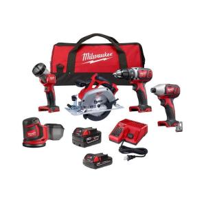 Wholesale battery. lithium battery: Milwaukee M18 18-Volt Lithium-Ion Cordless Combo Kit (5-Tool) with 2-Batteries,