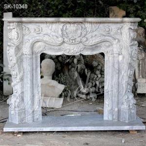 Wholesale for fireplace: High Quality French Style Marble Fireplace Mantel Surround for Home Decor