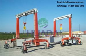 Wholesale rubber tyre: Container Rubber Tyre 150t Mobile Railway Straddle Carrier Manufacturer