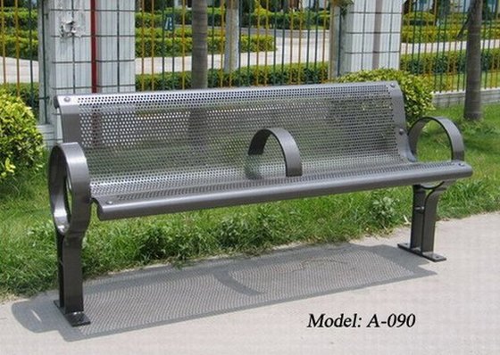 Durable Metal Park Bench, Metal Outdoor Bench(id:6918099 