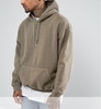 Wholesale hoody: Street Fashion Men Oversized Blank Surface Stone Wash Hoodies