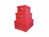 Rose Red Foldable Box Set of 3