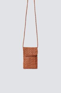 Wholesale phone: Crossbody Shoulder Bag Black Leather Woven Purse Manufacturer in India