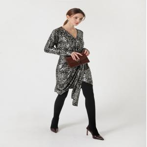 Wholesale women's garment: Korean Knit Luxurious Party Midi Dress ( EM-008 )
