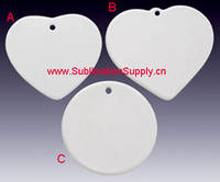 Sell Heart shape Coated Ornament for Sublimation 