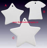 Sell Star Shaped Coated Ornament for Sublimation 