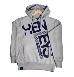 Wholesale cotton: Cvc 60/40 Cotton Poly Printed Pullover Hoodie Heather Grey