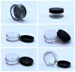 Wholesale acrylic holder: Empty Plastic Acrylic Glass Cream Jar Packaging Containers Holders with Cover Lid Cosmetic Packaging