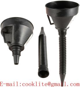 Wholesale auto transmission filter: 1 Quart Plastic Oil Fuel Filling Funnel with Filter and Removable Spout