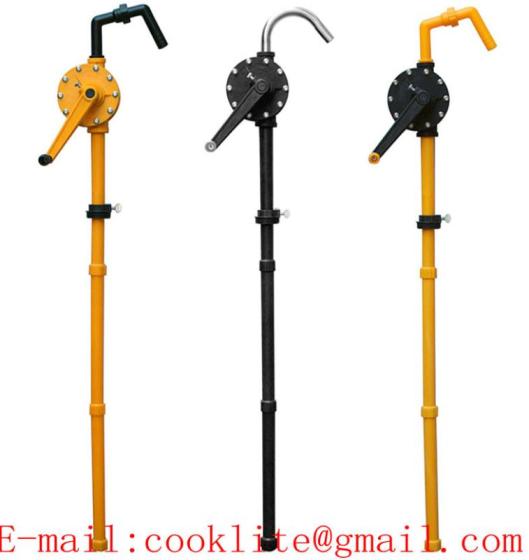 Plastic Chemical Drum Pump Anti Corrosion Rotary Hand Pumps Diesel Fuel ...