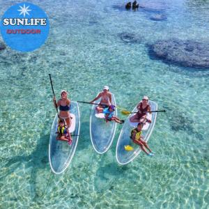 Wholesale Other Sports Products: Clear Paddleboard Transparent Sup Glass Bottom SUP Surfing Board Stand Up Board Paddling