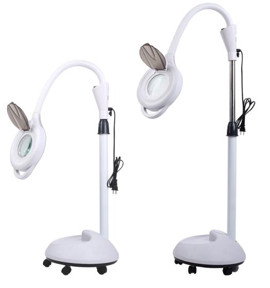 Magnifier Floor Standing Lamp With, Standing Magnifying Lamp