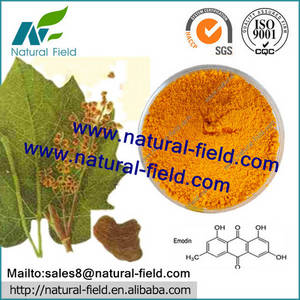Wholesale rhubarb extract: Emodin Rhubarb Extract Powder 50%, 98% by HPLC, CAS No. 518-82-1