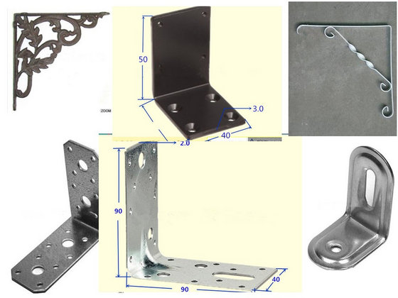 L Metal Wall Self Mounting Support Floating Decorative Bracket Id