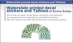 Wholesale Candle: Waterslide Non Firing Decal Sticker