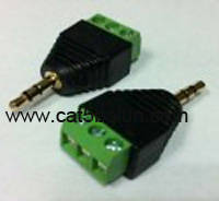 Sell 3.5mm stereo plug to screw terminal
