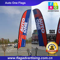 Excellent Outdoor Advertising Beach Flag, Sail Flag Banner,...