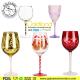 Hand Painted Wine Glasses Unique Colored Glass Goblet Hand-Painted Drinking Glasses
