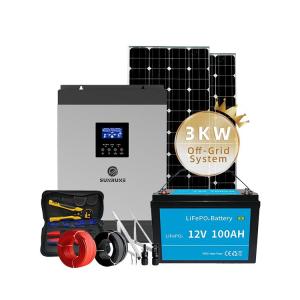 Wholesale tv converter: 3kw Solar Energy Systems with Wall-mounted LIFEPO4 Battery Solar Power System