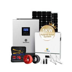 Wholesale Solar Energy Systems: Hybrid Solar Energy System with Lithium Battery 5KW Solar Power System