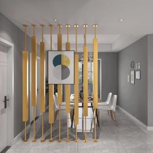 Wholesale partition: Gold Metal Room Divider        Stainless Steel Room Partition      Gold Hairline Stainless Steel